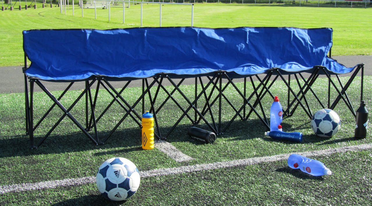 Portabel spelarbänk med 6 platser