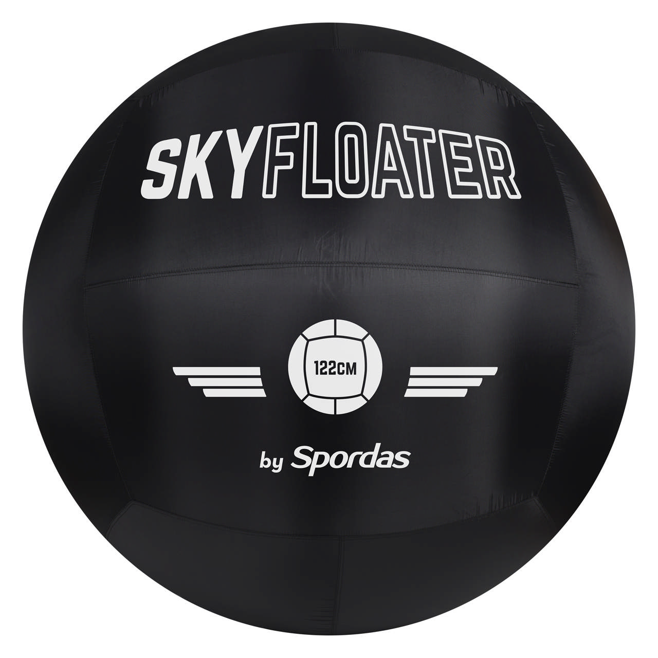 Spordas Skyfloater Ball 122 cm, sort