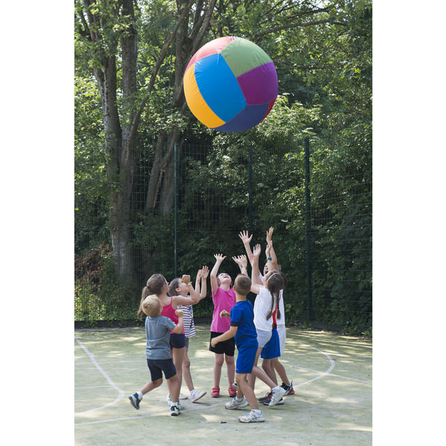 Sportens farvede burbold 85 cm