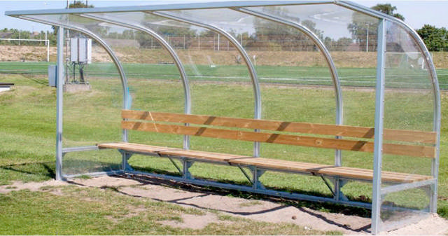 Player cabin 1-row 3m with bench