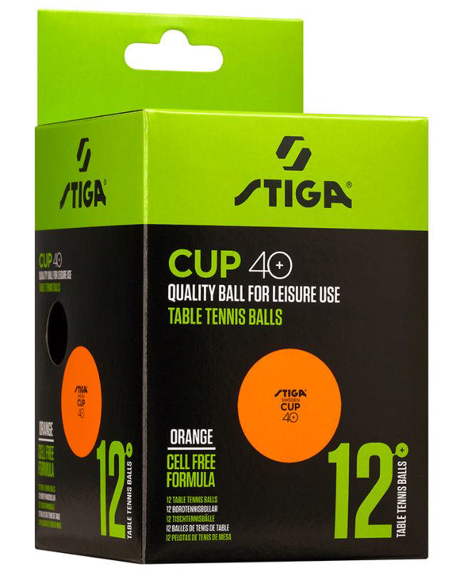 Bordtennisbollar STIGA Cup Orange, 12-pack
