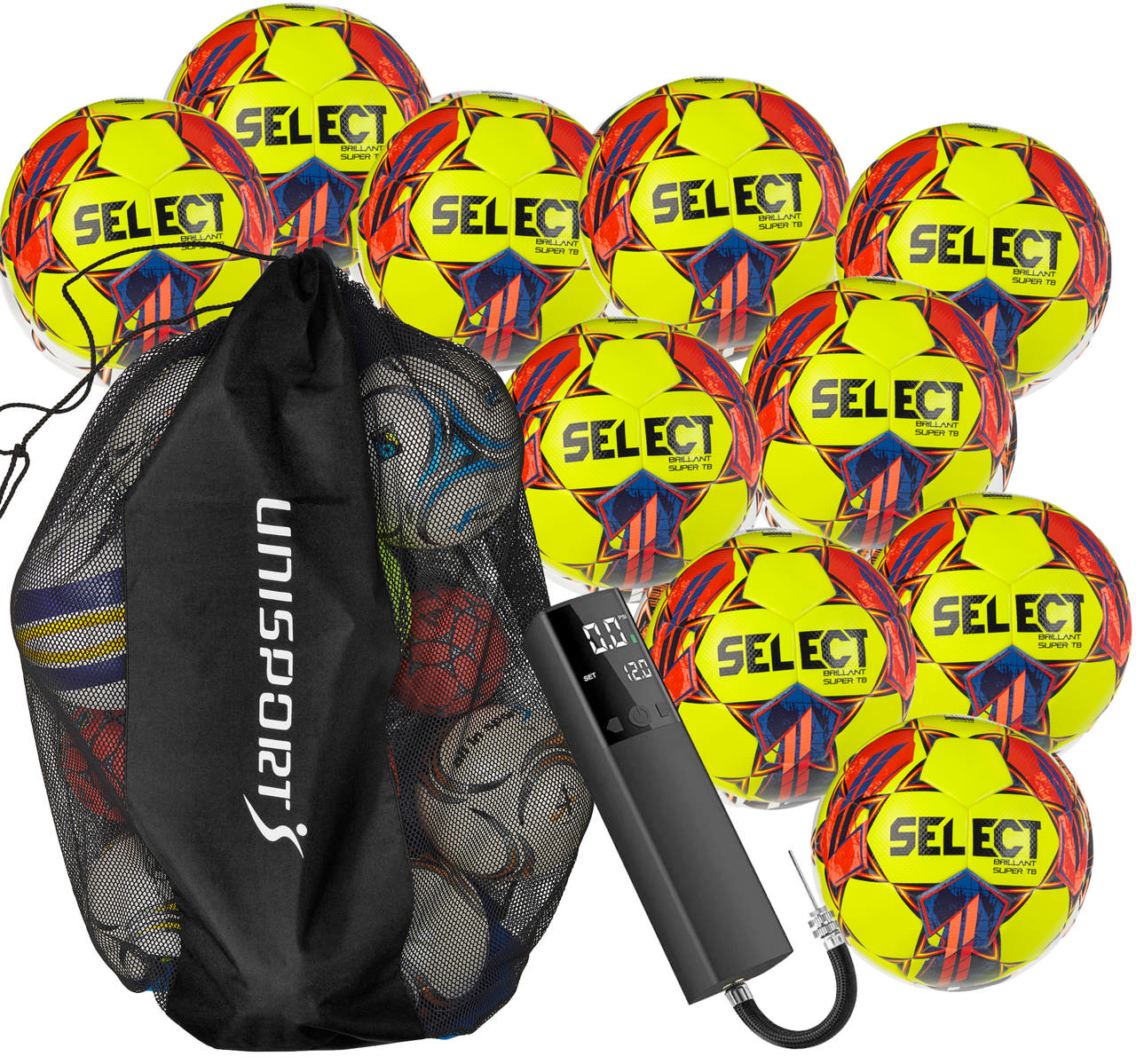 Fotballpakke SELECT Brilliant Super - størrelse 5 - gul