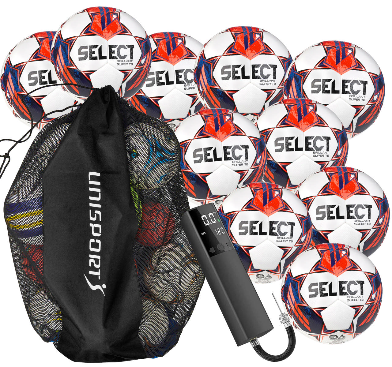 Fotballpakke SELECT Brilliant Super - størrelse 5 - hvit