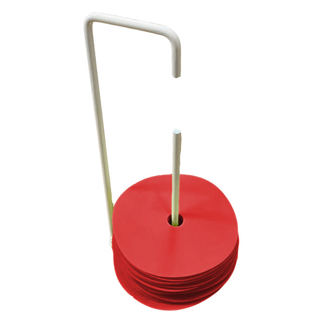 Platt markeringskons-set - Röd