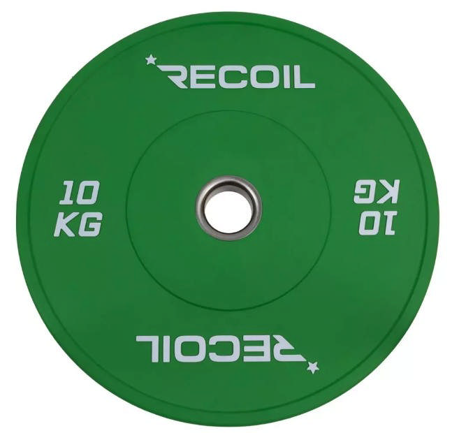 Viktskiva RECOIL Bumper Plate Pro Grön, 10 kg