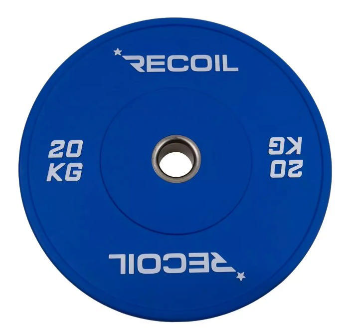 Viktskiva RECOIL Bumper Plate Pro Blå, 20 kg