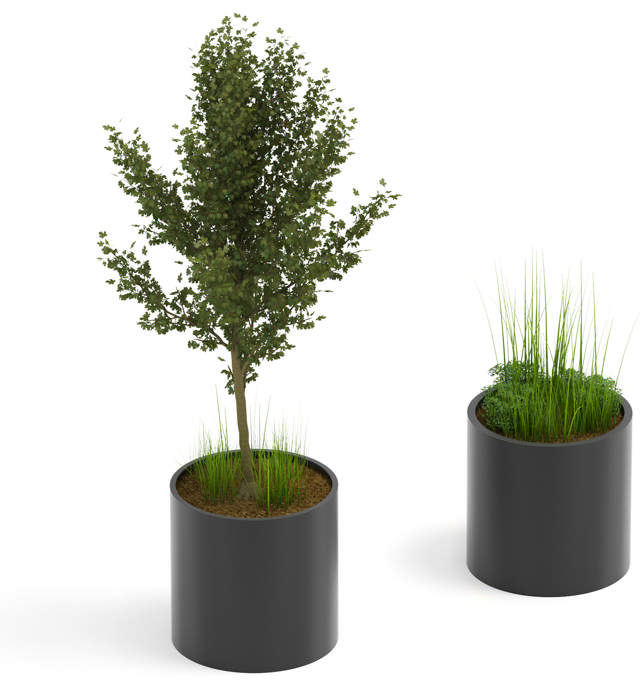 Planteringskärl i stål Diameter 1000mm