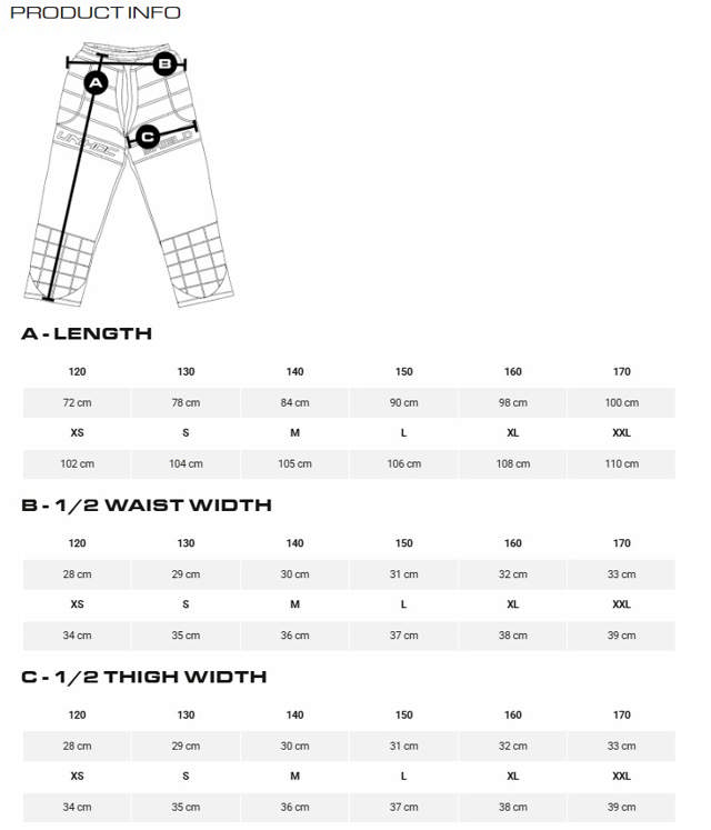 Målvaktsbyxa UNIHOC Shield, svart/vit, M/L