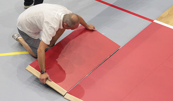 Mobila sportgolvssystem