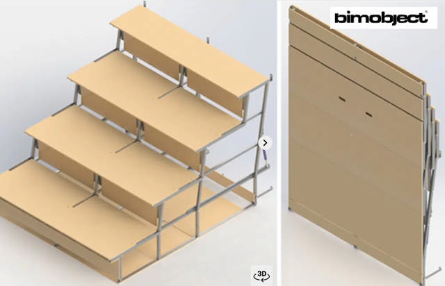 Sammenklappelig tribune Rantzows