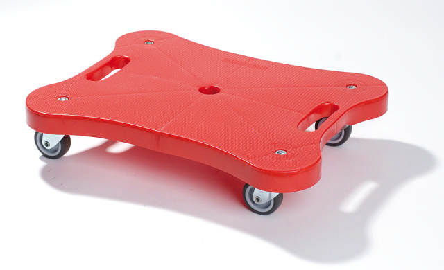 Scooterbrett rød 6 pk m/hjul