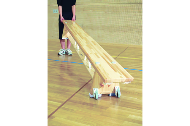Transporthjul gymnastikbänk