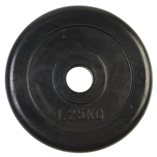 Levypaino 1,25 kg, kumia, musta