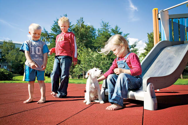 Euroflex 500x500x30 mm red