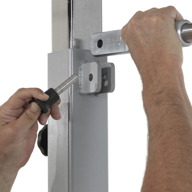 Methodical High Bar, SPIETH, 450-2000 mm, inkl skruvar för att fixera i golvet