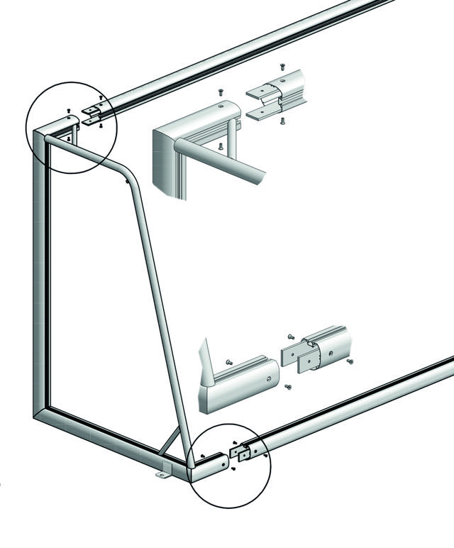 Jalkapallomaali UNISPORT Alu  7,32 x 2,44 m