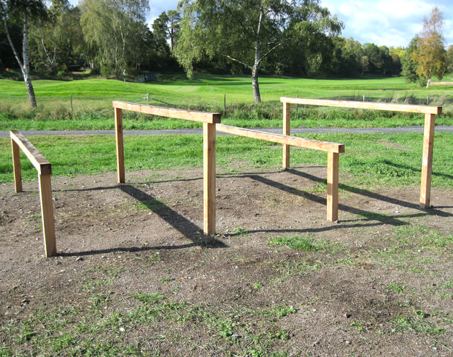 Över-Under (2 st låga, 2 st höga), hinderbana