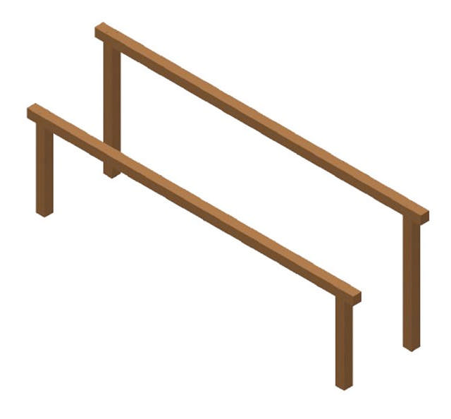 Dubbel bom, hinderbana