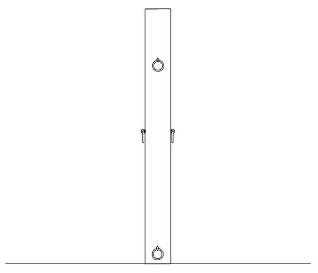 Stolpe för träningsband, ingår fästen för träningsband