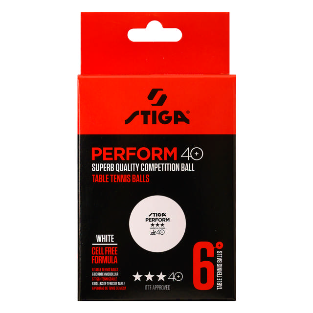 Bordtennisboll STIGA 3-stjärnig 6-p