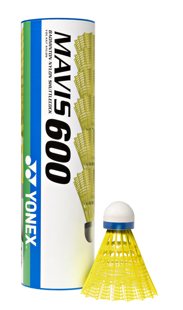 Badmintonboll YONEX Mavis 600 6-p, gula