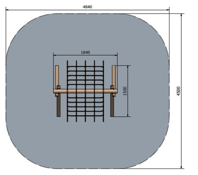 Klätternät, motorikbana
