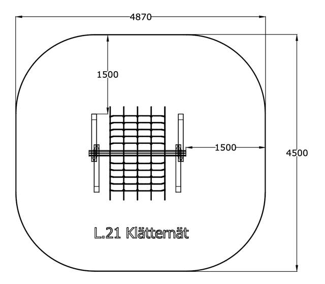 Klätternät, motorikbana