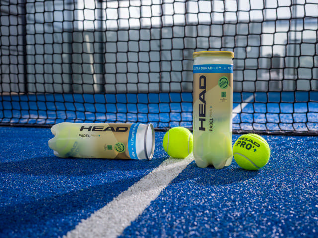 Padelboll HEAD Padel Pro+, 3-p