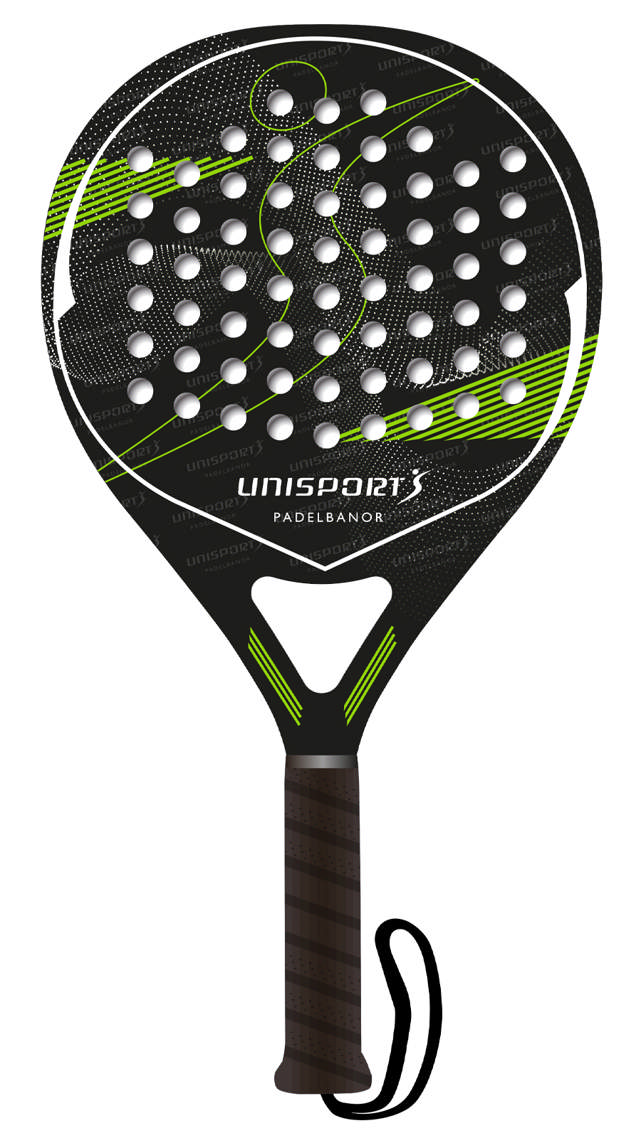 Padelrack UNISPORT Carbon, inkl fodral