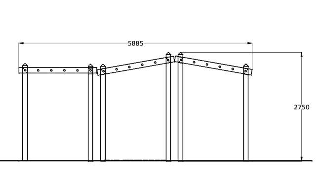 Forhindringsbane - Armgang Dobbelt