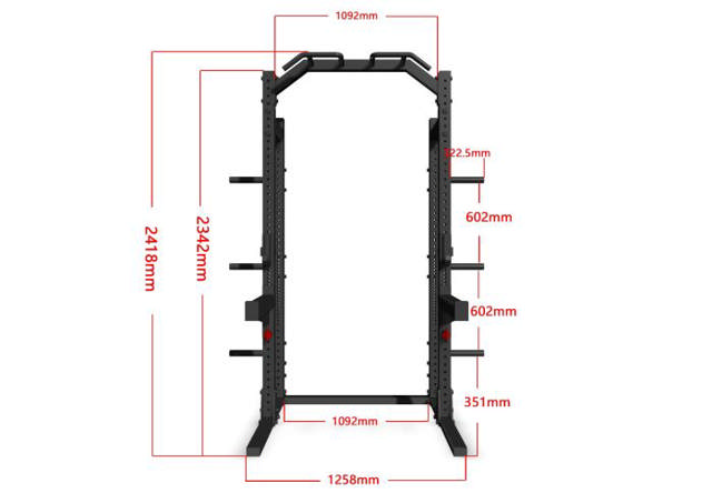Kyykkyteline Recoil Half Rack Pro