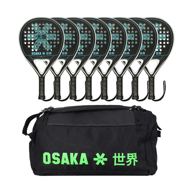 Padelrackset OSAKA Deshi, 8 padelrack och 1 väska