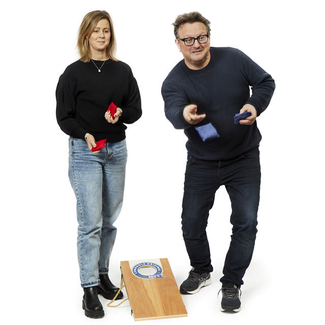 Ærteposespil i træ, lille model