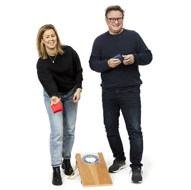 Ærteposespil i træ, lille model