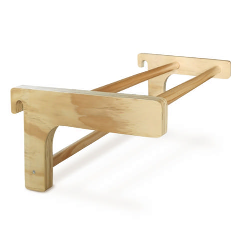 Leuanvetotanko puolapuihin, puinen