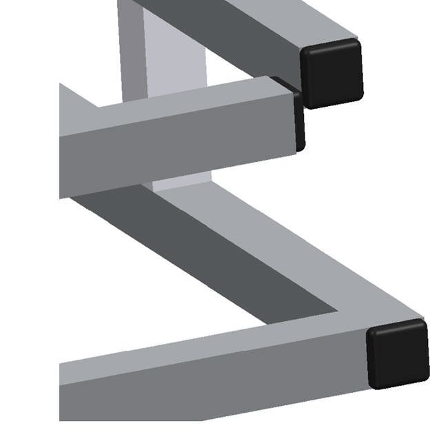 Galvaniseret platform til højdespringsmåtte DIMA