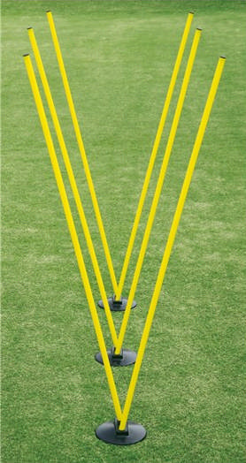 Slalompaket med gummifötter, 5-p