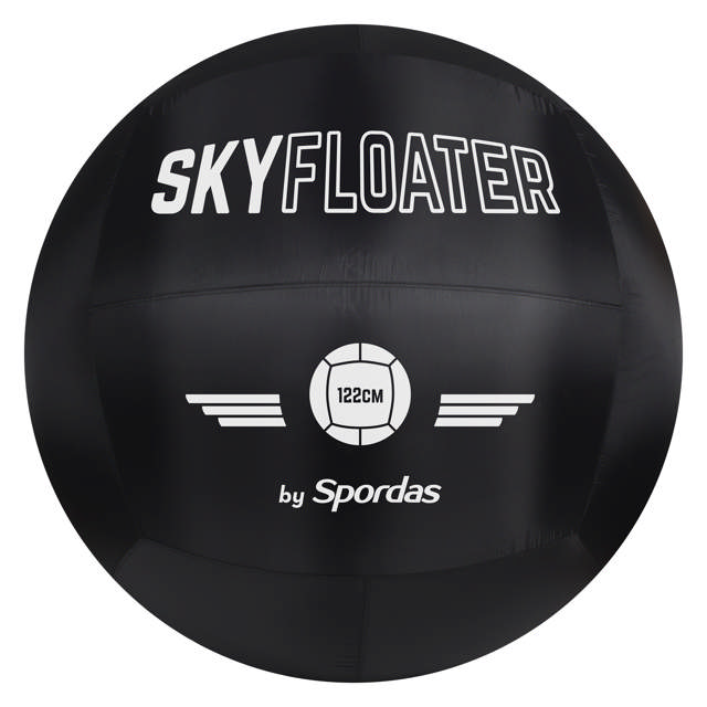 Spordas Skyfloater Ball 122 cm, sort