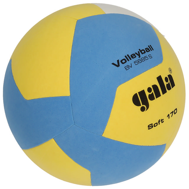 Volleyboll GALA Soft 170 BV5685SC, vit/gul/blå
