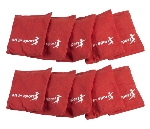 Ärtpåsar, 10-pack, röda