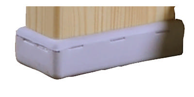 Bänkfotsgummi 42x98