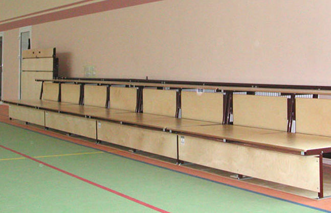 Fällbar läktare RANTZOWS, 2-raders