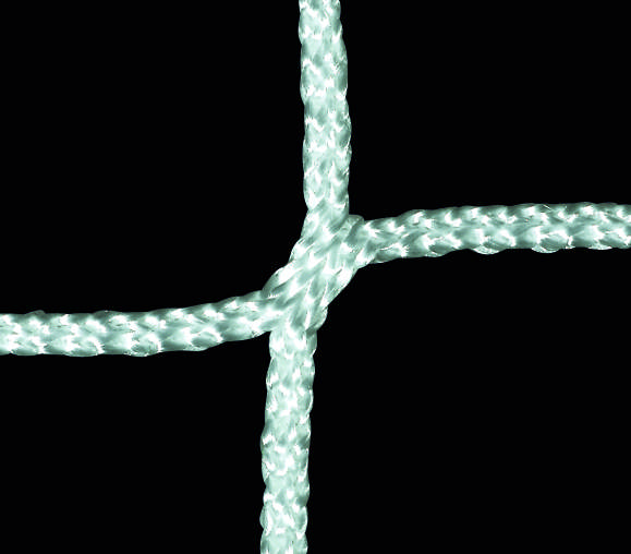 Fotbollsnät 3,00 x 2,00 m, 60 mm, vitt